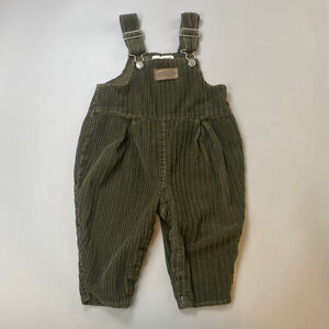 Please Mum Overalls 18 Months Corduroy Green Vintage Rugged Snap Leg Canada Made